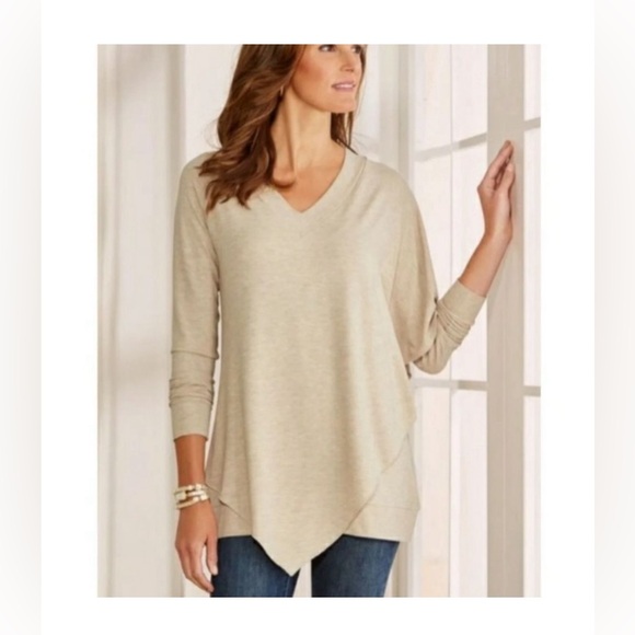 Soft Surroundings Tops Soft Surroundings Tan Madeline Tunic Poshmark